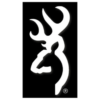 Browning Buckmark Decal 6" Vinyl White