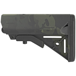B5 Systems Enhanced SOPMOD AR-15 Stock Mil-Spec Diameter Polymer MultiCam Black