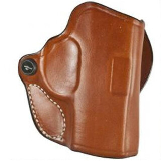 DeSantis Mini Scabbard Belt Slide OWB Holster fits Glock 48 Right Hand Leather Tan