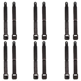 HSGI Clips for MOLLE/PALS Short Black 12-Pack
