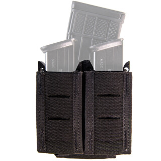 High Speed Gear Duty Double Pistol Taco with Rifle Universal HSGI Clips Cordura Black