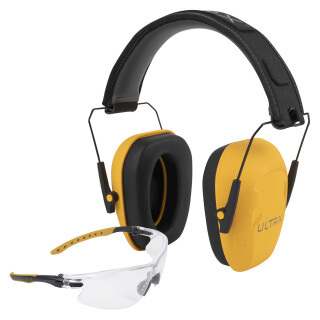 Allen ULTRX Shield Ear & Eye Protection Combo, Interstate Yellow