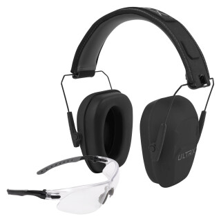 Allen ULTRX Shield Ear & Eye Protection Combo, Midnight Gray