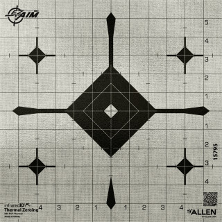 Allen EZ Aim Thermal ID Grid Bullseye Target 12"x12"