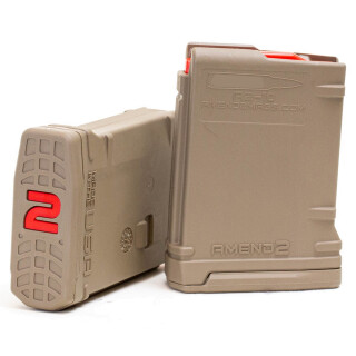 Amend2 Mod-2 DPMS LR-308/SR-25 10 Round Magazine .308 Winchester Anti-tilt Super Follower Stainless Steel Spring Polymer Flat Dark Earth