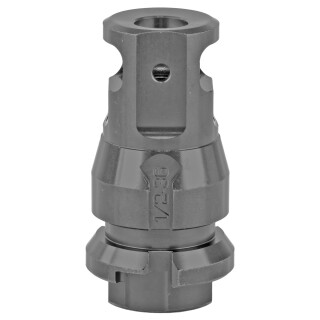 Dead Air Armament .38 Caliber Micro Muzzle Brake/QD Key Mount Suppressor Mount Threaded 1/2x36 Steel Matte Black