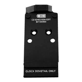 C&H Precision V4 MIL/LEO Optic Plate for CZ Shadow 2 and Trijicon RMR with Rear Sight Dovetail
