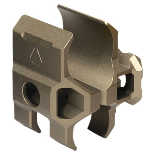 Strike Industries 12 Gauge Shotgun Barrel Clamp Picatinny Rail FDE