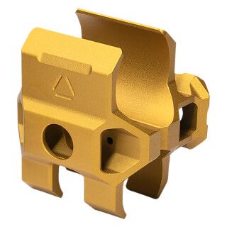 Strike Industries 12 Gauge Shotgun Barrel Clamp Picatinny Rail Gold