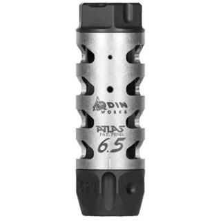 Odin Works Atlas 6.5 Compensator 5/8x24 Isonited Stainless Steel/Titanium Black
