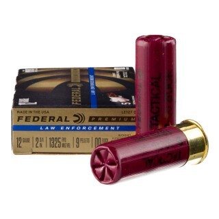 Federal Tactical 12 Gauge Shotshell 250 Rounds 2-3/4" 00 Buck 9 Pellets