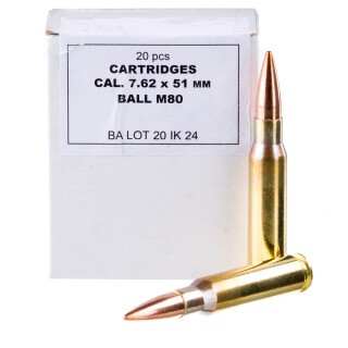 Igman 7.62 NATO Ammunition 1000 Rounds FMJ M80 147 Grains