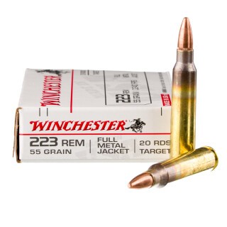 Winchester .223 Remington Ammunition 1000 Rounds FMJ 55 Grain