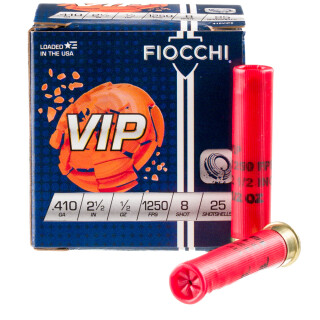 Fiocchi Exacta Target .410 Bore Shotshell 250 Rounds 2 1/2" #8 Lead 410VIP8