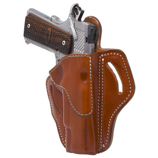 1791 Gunleather Open Top Multi-Fit OWB Belt Holster for Full Size 1911 Semi Auto Models Right Hand Draw Leather Classic Brown