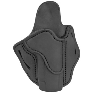 1791 Gunleather Optic Ready Open Top Multi-Fit 1S OWB Belt Holster for Compact 1911 Semi Auto Models Right Hand Draw Leather Stealth Black