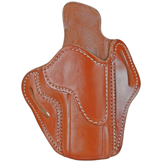 1791 Gunleather Optic Ready Open Top Multi-Fit 2.4 OWB Belt Holster for Full Size Large Frame Semi Auto Models Right Hand Draw Leather Classic Brown