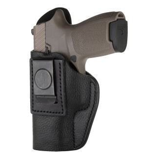 1791 Gunleather Smooth SCH-0 Multi-Fit IWB Concealment Holster for Micro/Pocket Semi Auto Pistols Left Hand Draw Leather Black