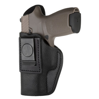 1791 Gunleather Smooth SCH-3 Multi-Fit IWB Concealment Holster for Sub-Compact Slim Semi Auto Pistols Left Hand Draw Leather Black