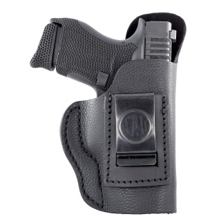 1791 Gunleather Smooth SCH-3 Multi-Fit IWB Concealment Holster for Sub-Compact Slim Semi Auto Pistols Right Hand Draw Leather Black