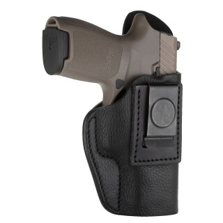 1791 Gunleather Smooth SCH-5 Multi-Fit IWB Concealment Holster for Large Compacts with Rails Semi Auto Pistols Right Hand Draw Leather Black