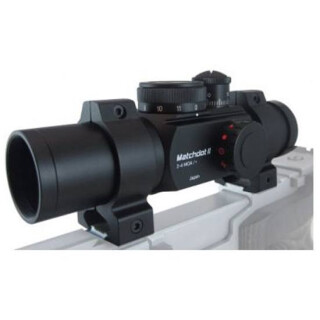 Ultradot Matchdot II Red Dot Sight Dual Reticle BDC 1 MOA with Rings Black MATCHDOT2