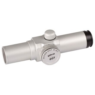 Ultradot 1" Red Dot Sight 4 MOA Dot 1 MOA Silver with Rings ULDT-0000S