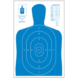 Action Target B-27E Economy Target 23" x 35" Paper Blue 100 Pack