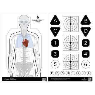 Action Target Fieldcraft Survival Double-Sided Training Target 100 Pack