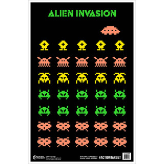 Action Target Alien Invasion Paper Target 23"x35" 100 Count