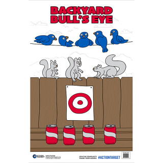 Action Target Backyard Bull's Eye Paper Target 23"x35" 100 Count