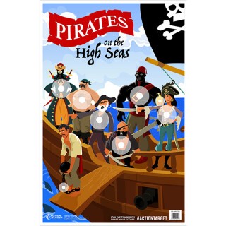 Action Target Pirates Paper Target 23"x35" 100 Count