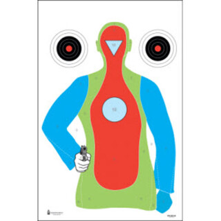 Action Target High Visibility Fluorescent B-21E Target 23" x 35" Black Blue Orange Red 100 Pack