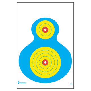 Action Target High Visibility Fluorescent Silhouette Target 19" x 25" 100 Count