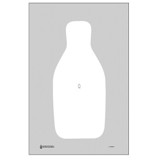 Action Target FBI/DEA-Q Target Bright White 100 Pack
