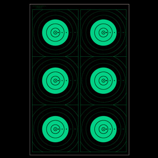 Action Target SR-21C6T Six Red Bullseye Training Target 100 Pack