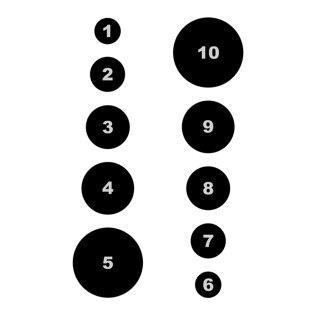 Action Target Military Varied Circle Command Training Target 100 Pack