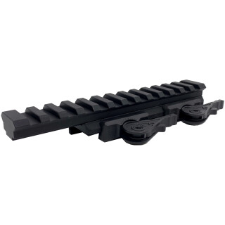 ADM AD-1700-XLR QD Picatinny Riser Titanium Lever Black
