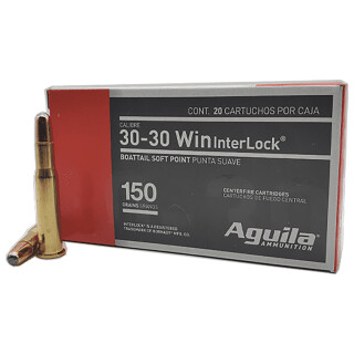 Aguila .30-30 Winchester Ammunition 20 Rounds SP 150 Grain