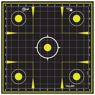 Allen EZ Aim Splash Reactive Sight-In Grid Target 30 Pack
