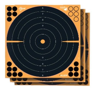 Allen Company EZ Aim Adhesive Splash Bull's-Eye Target 16"x16" Orange and Black 5 Pack