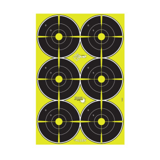Allen EZ-Aim Non-Adhesive Paper Splash Shooting Targets 6 Spot Bullseyes 8 Pack