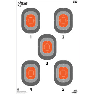 Allen EZ Aim 5-Spot Paper Target 23"x35" 50pk