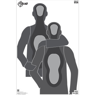 Allen EZ Aim Hostage Situation Paper Target 23"x35" 50pk