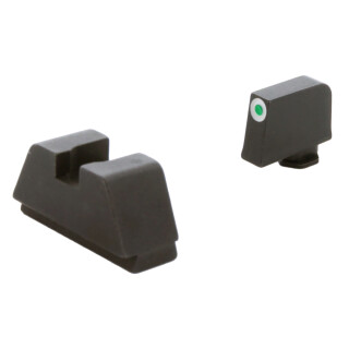 AmeriGlo 1L Optic Compatible Sight Set for Glock 43X/48 MOS with Holosun White/Green Front