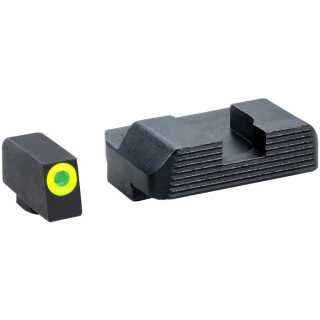 AmeriGlo Protector Sights for Glock 43 Green Front Black Rear Steel GL-705