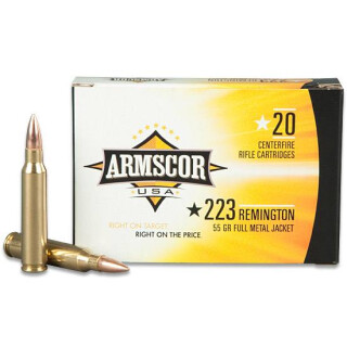 Armscor USA .223 Rem. Full Metal Jacket, 55 Grain, 3050 fps, 20 Round Box, F AC 223-1N