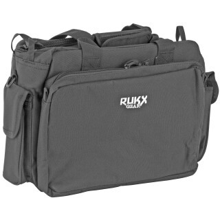 RUKX GEAR Tactical Range Bag 16" Black 600D Polyester
