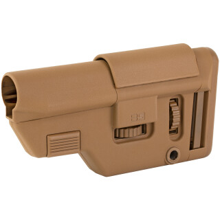 B5 Systems 308 Collapsible Precision Stock AR-10 Stock Mil-Spec Diameter Carbine Receiver Extension Compatible Polymer Coyote Brown