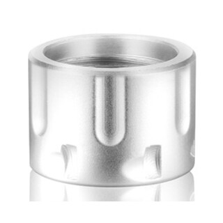 Backup Tactical AR-15 1/2x28 Thread Protector Revolver Cylinder Aluminum Silver